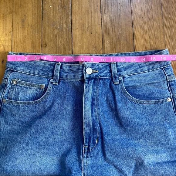 ZGY Denim Super High Rise Straight Relaxed Crop 31 - Picture 6 of 9